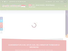 Tablet Screenshot of duniaminiatur.com